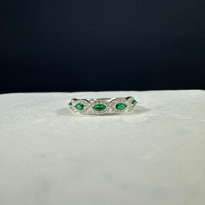 Anillo corona de jade