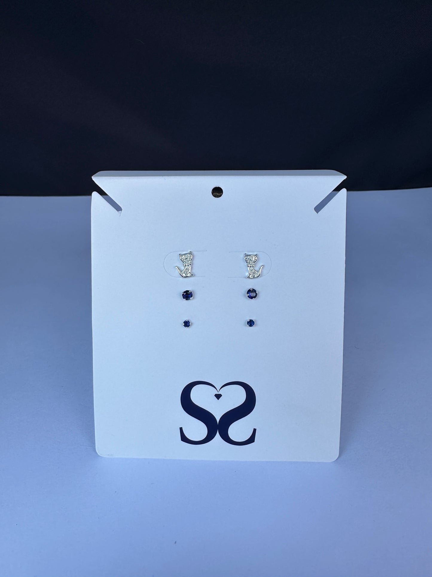 Aretes gatos azules