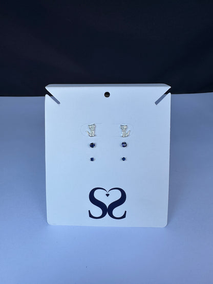 Aretes gatos azules