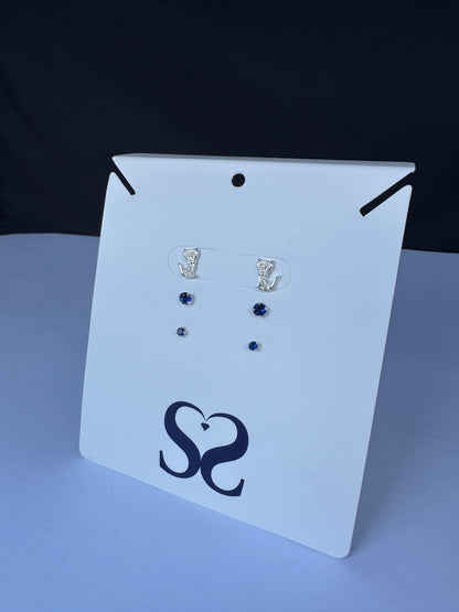 Aretes gatos azules