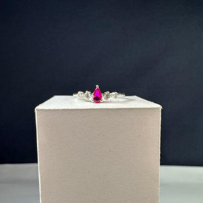 Anillo Lágrima Rosado