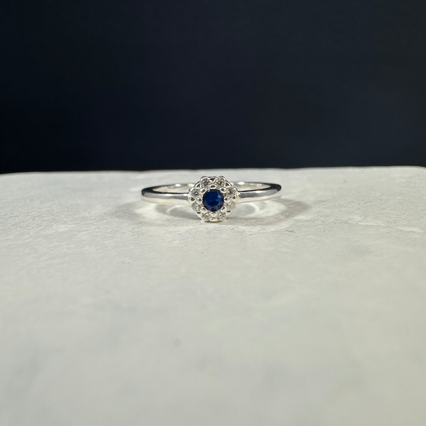 Anillo Roseta Azul