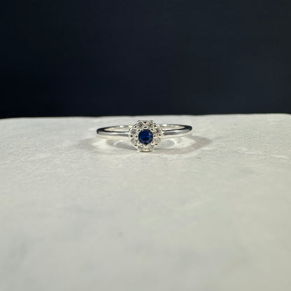 Anillo Roseta Azul
