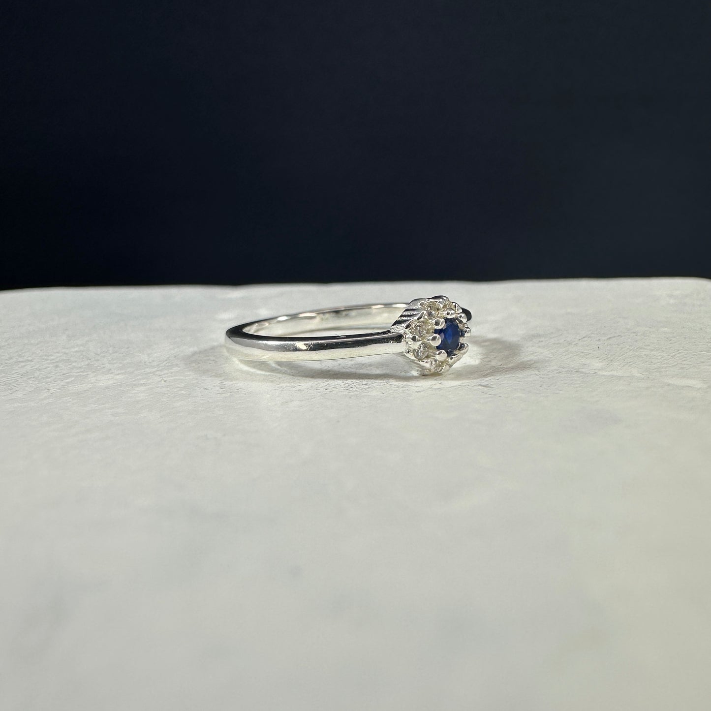 Anillo Roseta Azul