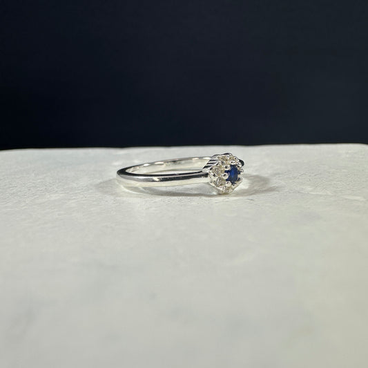 Anillo Roseta Azul