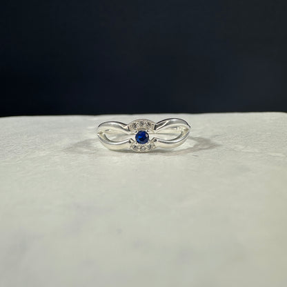 Anillo Cruzado Azul