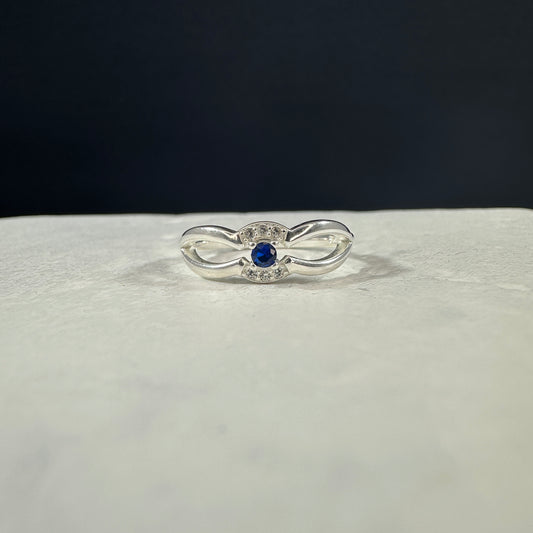 Anillo Cruzado Azul
