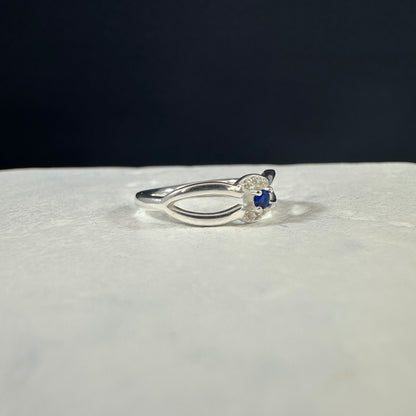 Anillo Cruzado Azul