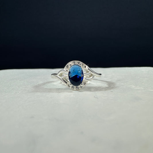 Anillo eclipse azul