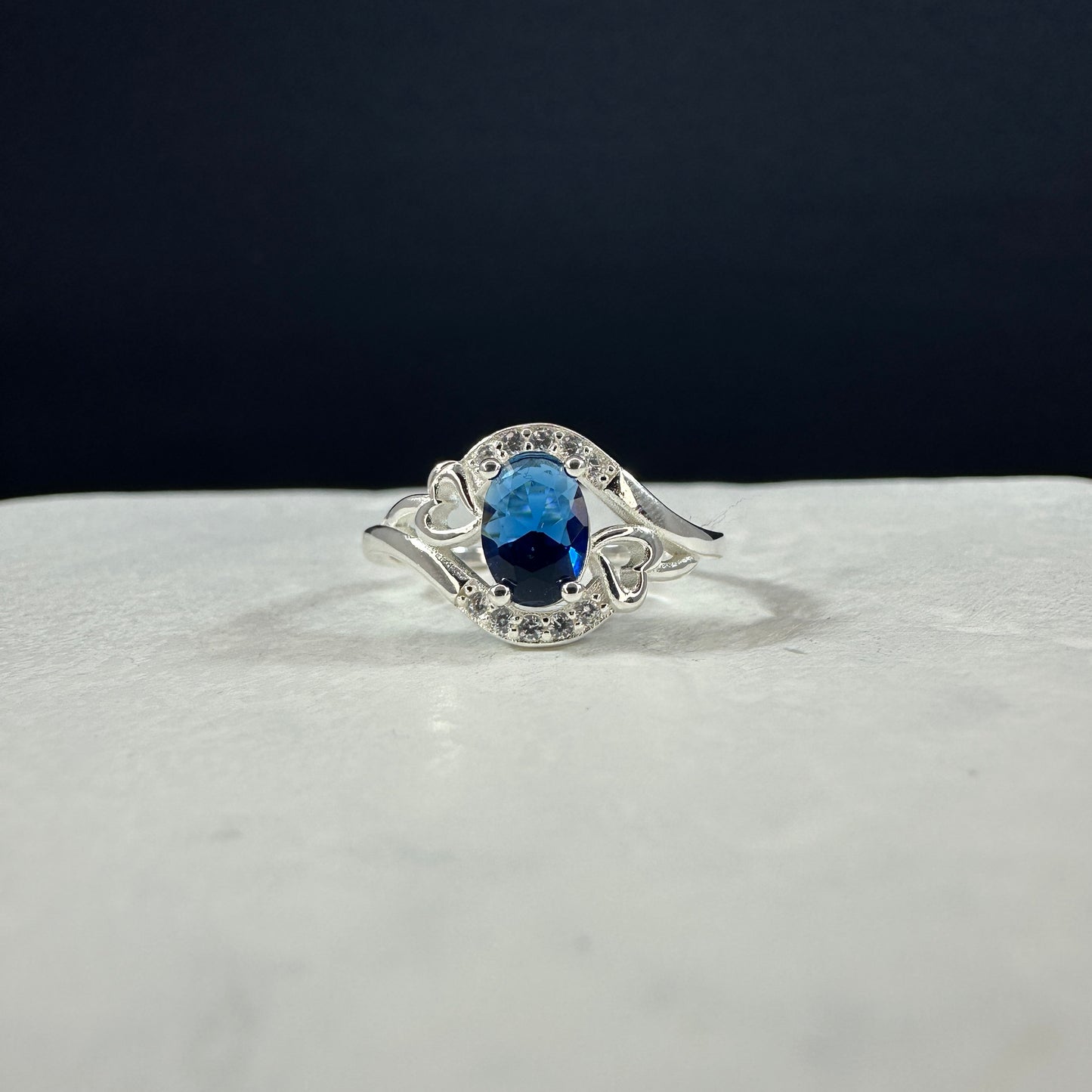 Anillo latido azul