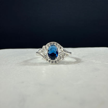 Anillo latido azul