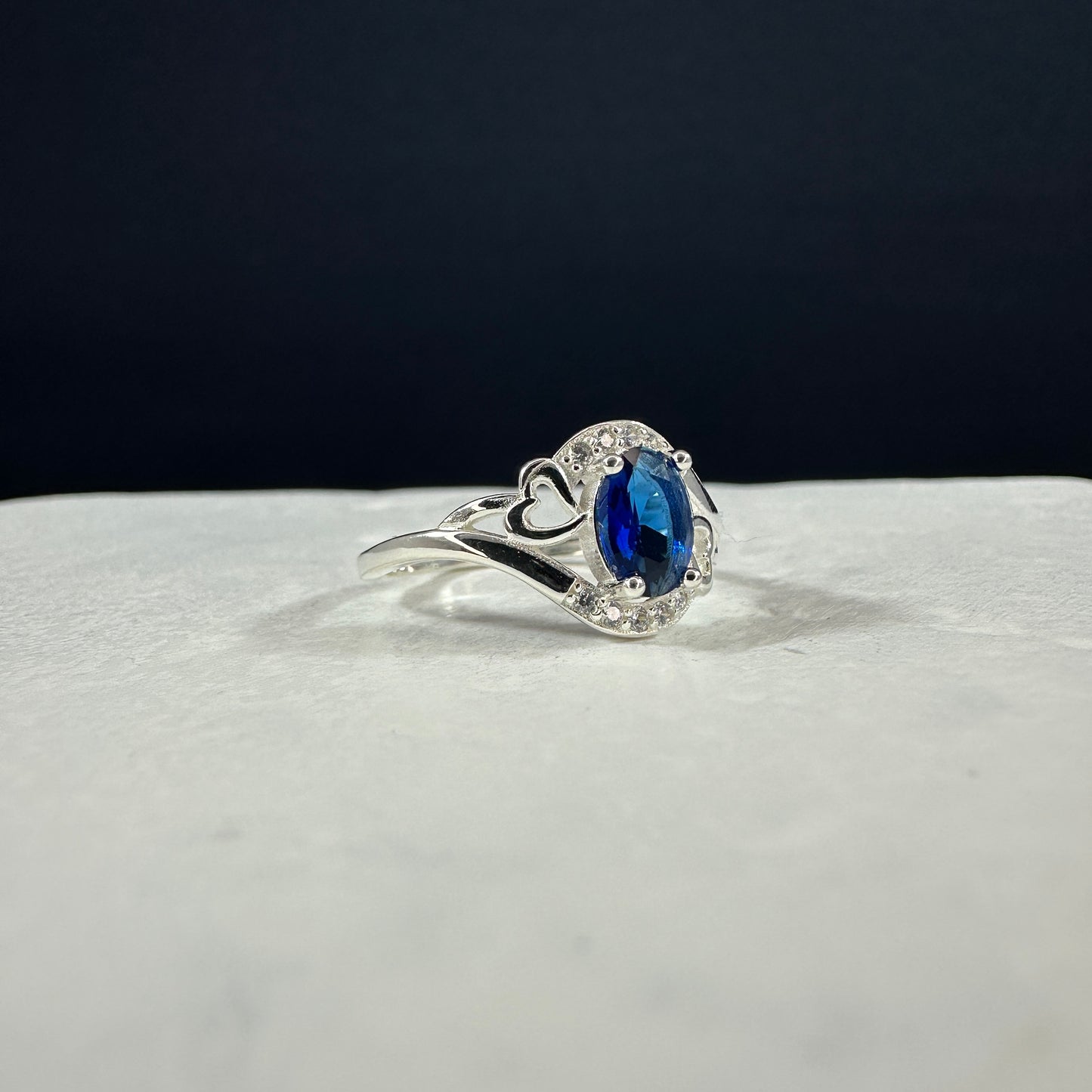Anillo latido azul
