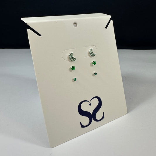 Aretes Luna verde