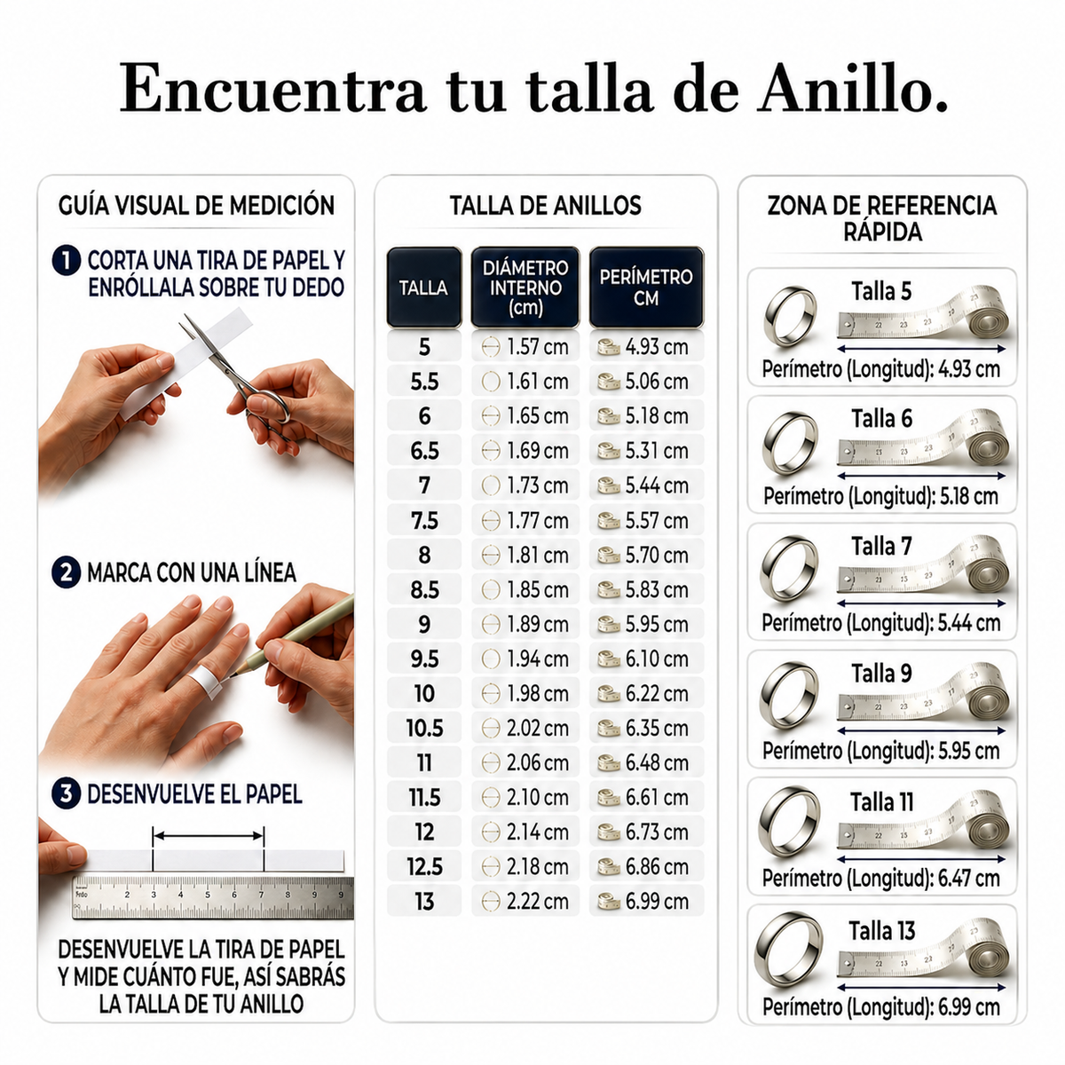 Tabla de tallas - Página 1