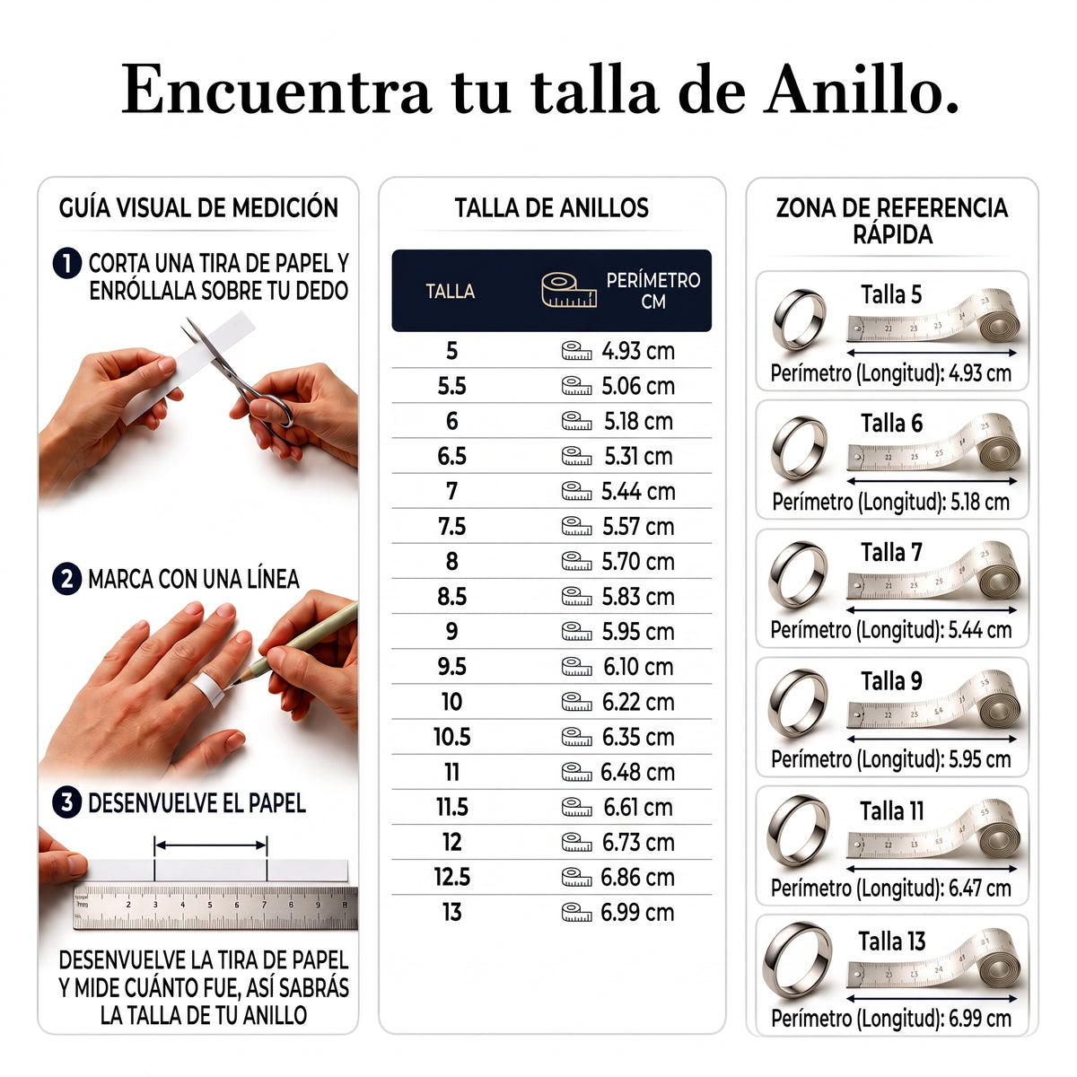 Tabla de tallas - Página 1