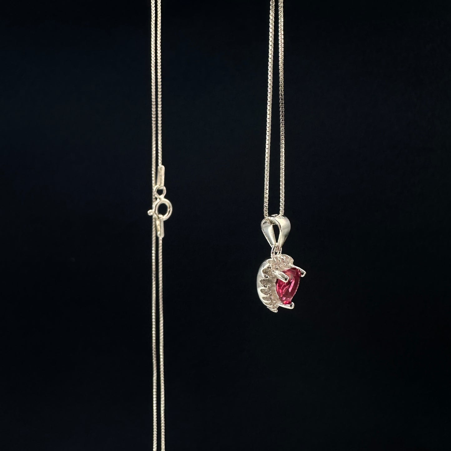 Conjunto corazon rosado