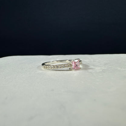 Anillo destello pave Rosa