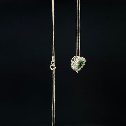 Conjunto corazon verde